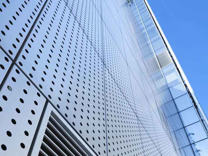 Перфорированный профлист, цвет графит